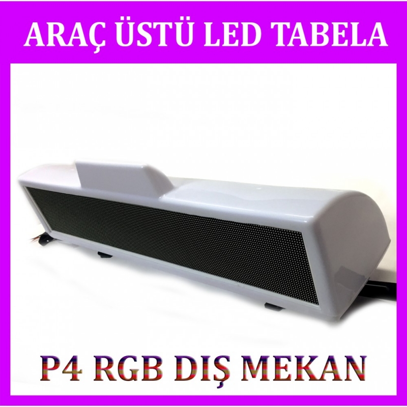 P4 Araç Üstü RGB Led Tabela